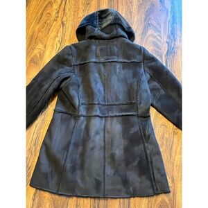 Big Chill Y2K Penny Lane Faux Suede And Fur Jacket XXS (Girls 10/12) Black